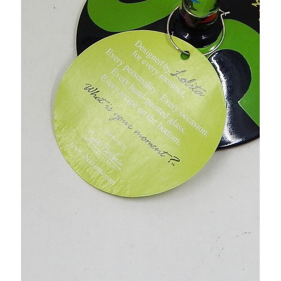 Lolita Collection 50 and Fabulous Hand-Painted Martini Glass Birthday Cocktail - Picture 11 of 12